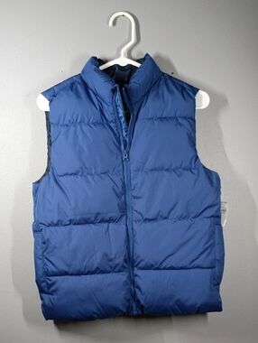 Old Navy Kids Blue Puffer Vest Size 10-12 Large